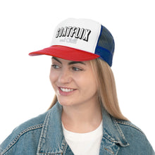 Load image into Gallery viewer, GOATFLIX and Chill Trucker Hat